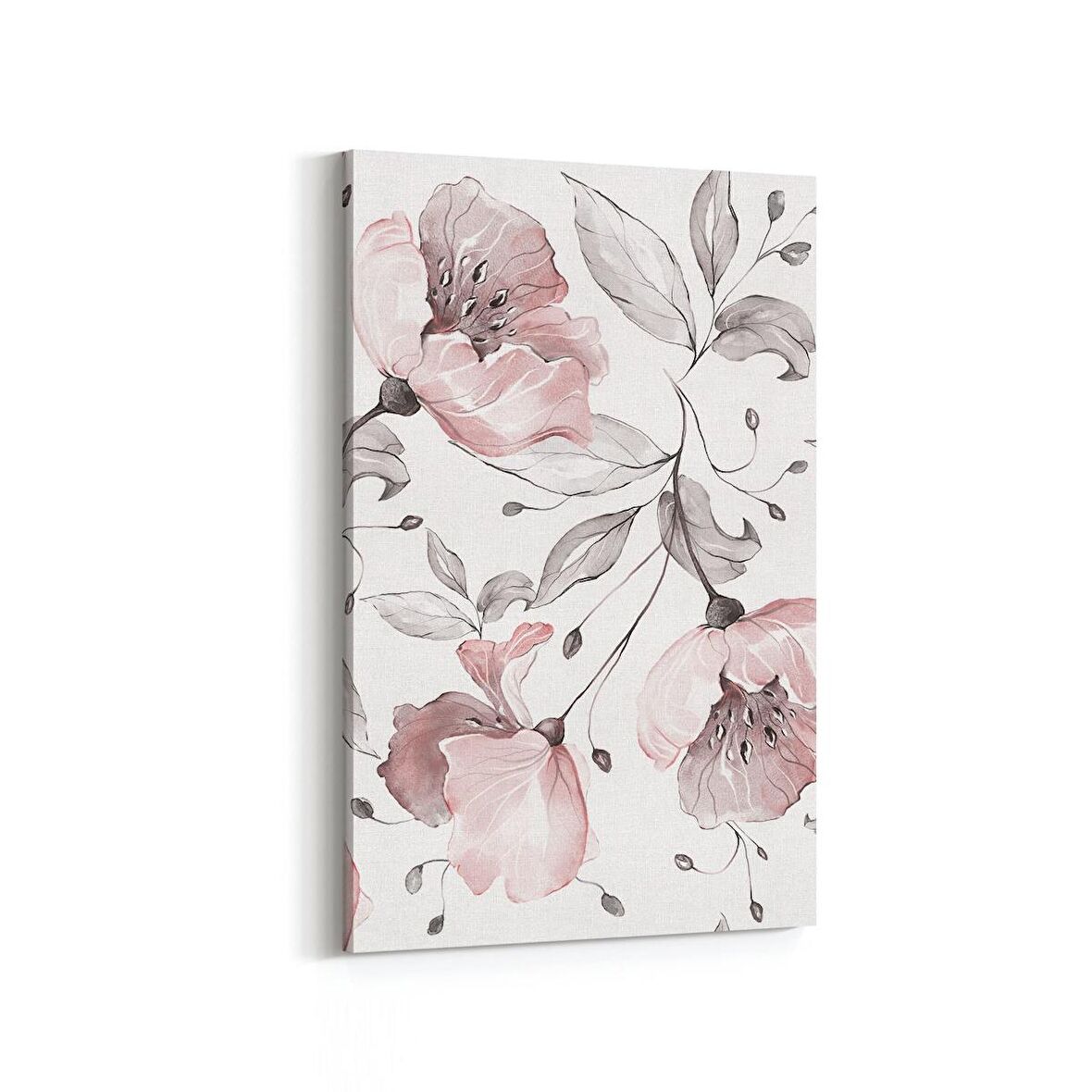 Olla 11553D Çiçek Görseli Dikey Kanvas Tablo (Ölçü: 70X105)