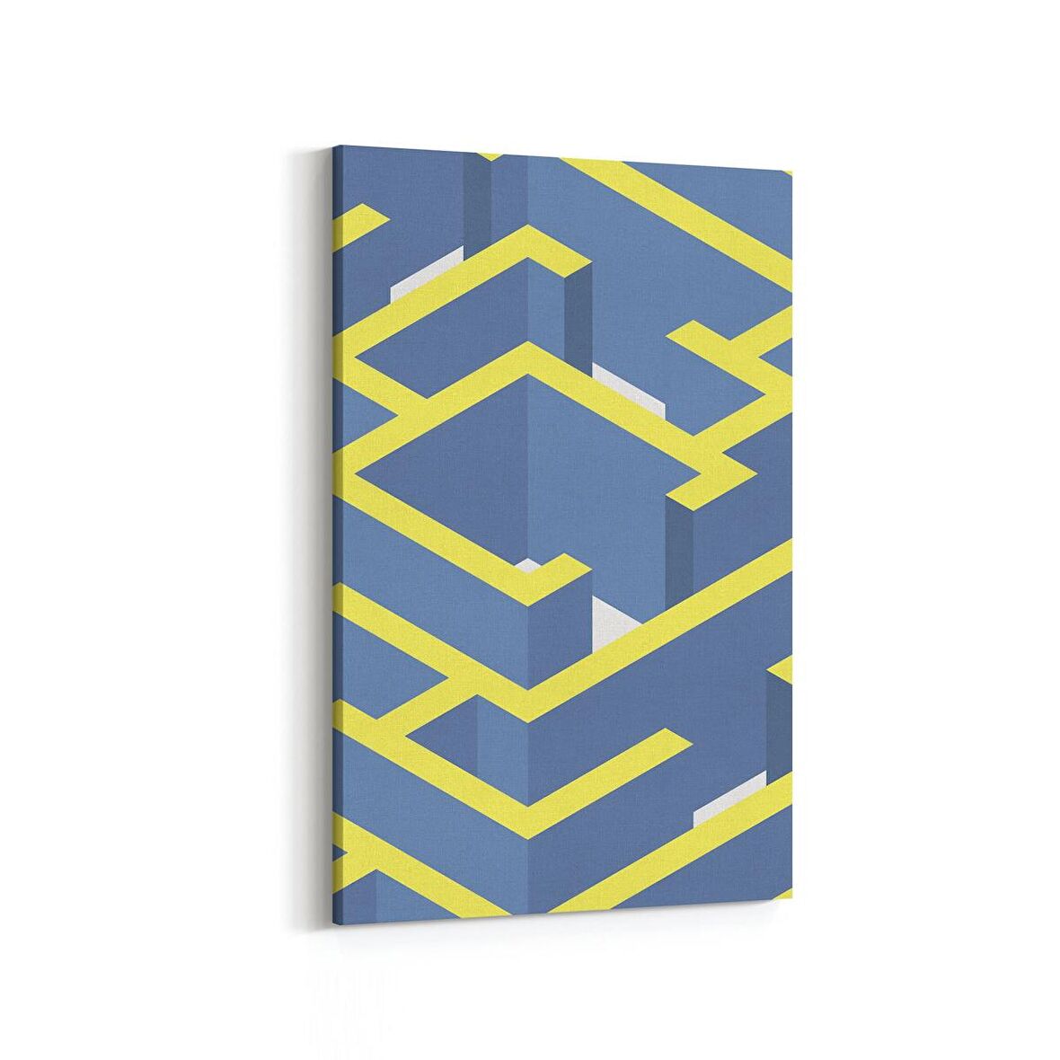 Olla 10342D Abstract Görsel Dikey Kanvas Tablo (Ölçü: 60X90)