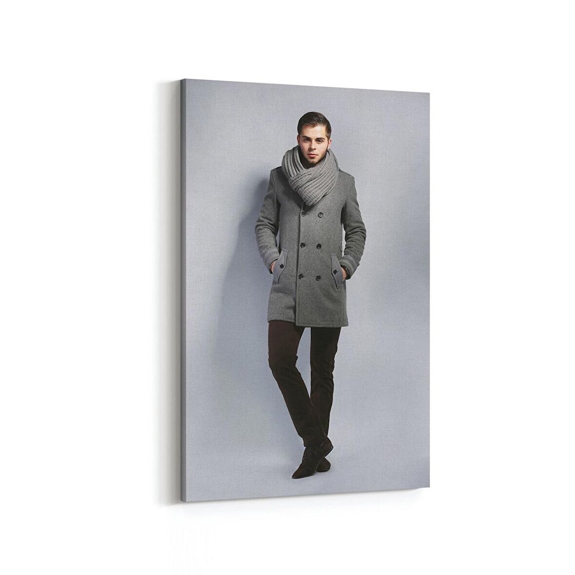 Olla 16870D Model / Manken Görseli Dikey Kanvas Tablo (Ölçü: 70X105)