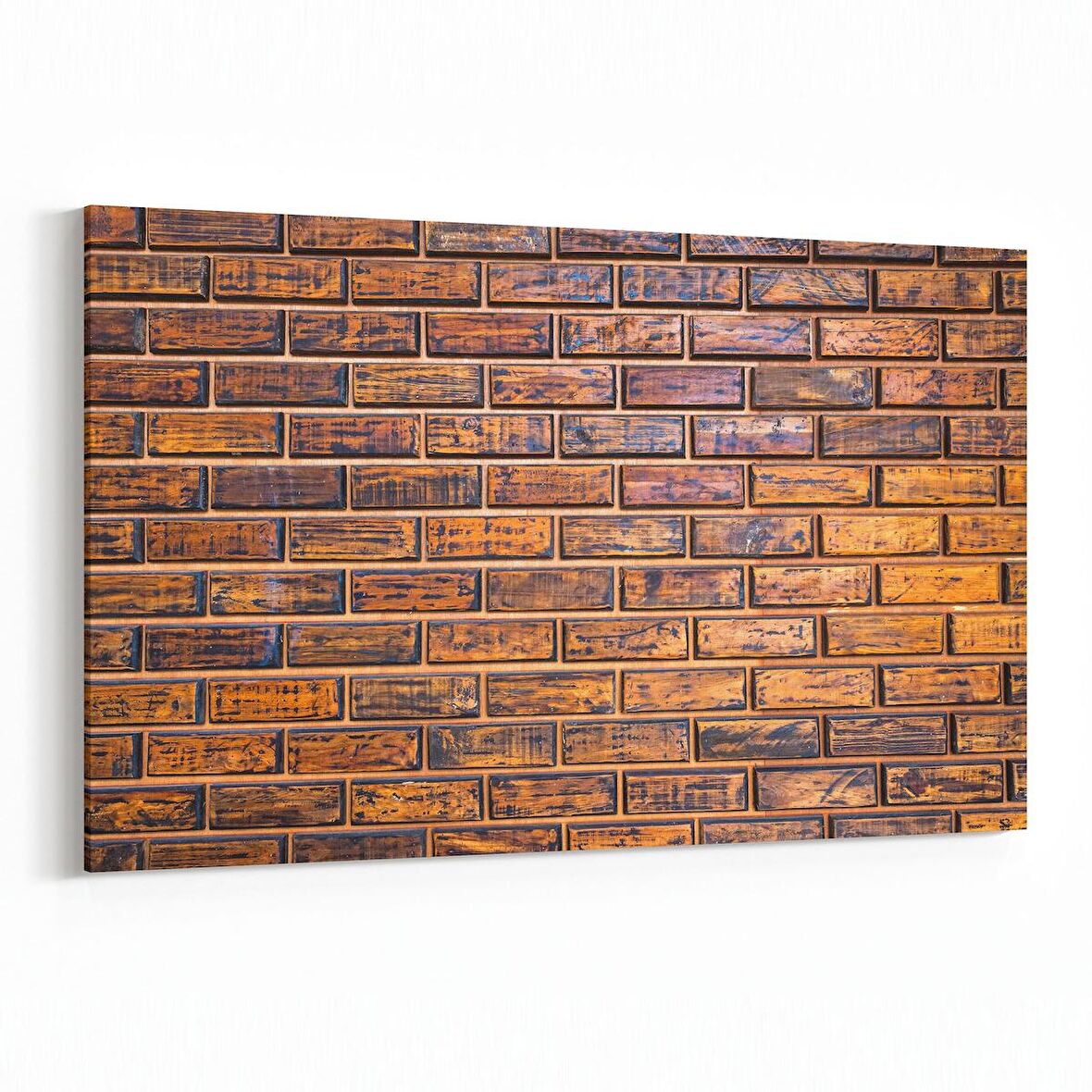 Olla 12026Y Ahşap Desen Görseli Yatay Kanvas Tablo (Ölçü: 120X80)