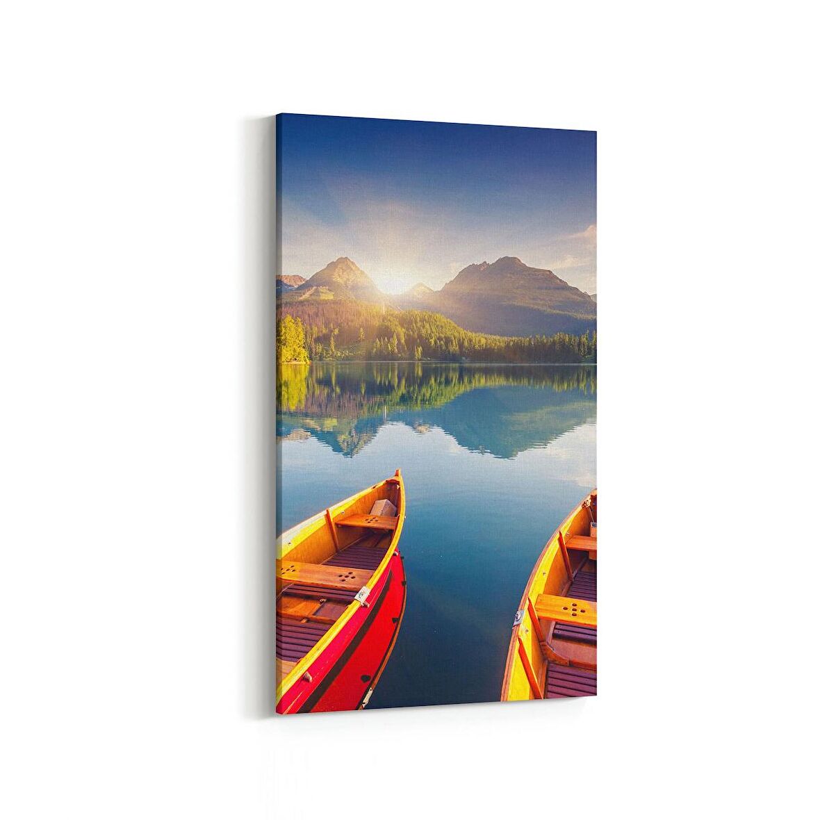 Olla 13505DD Doğa / Manzara Görseli Dikey Dar Kanvas Tablo (Ölçü: 30X60)