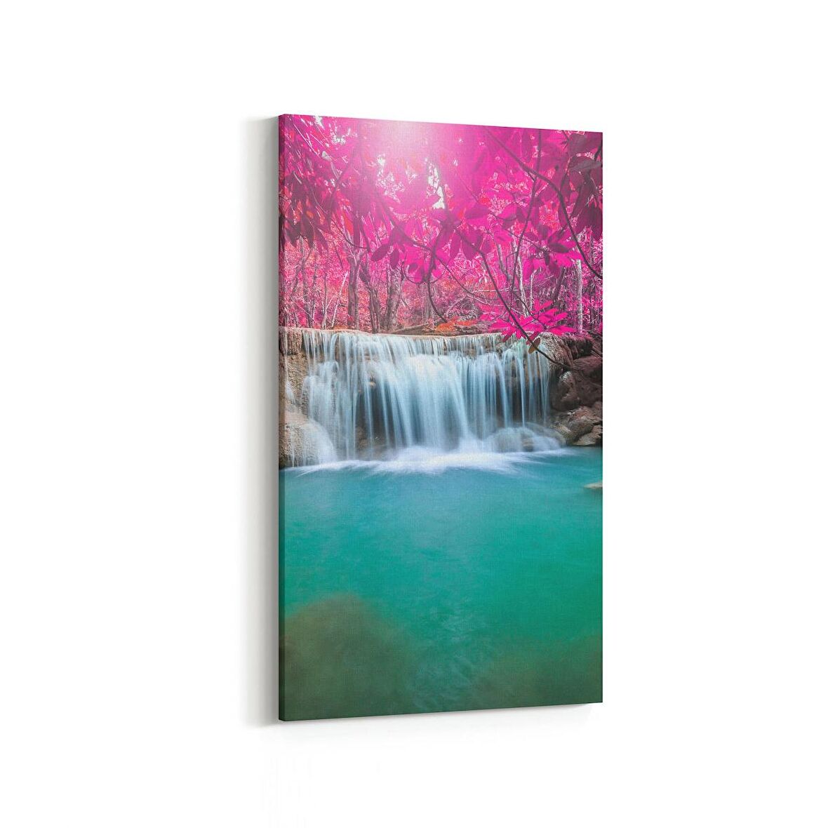 Olla 13751DD Doğa / Manzara Görseli Dikey Dar Kanvas Tablo (Ölçü: 40X80)