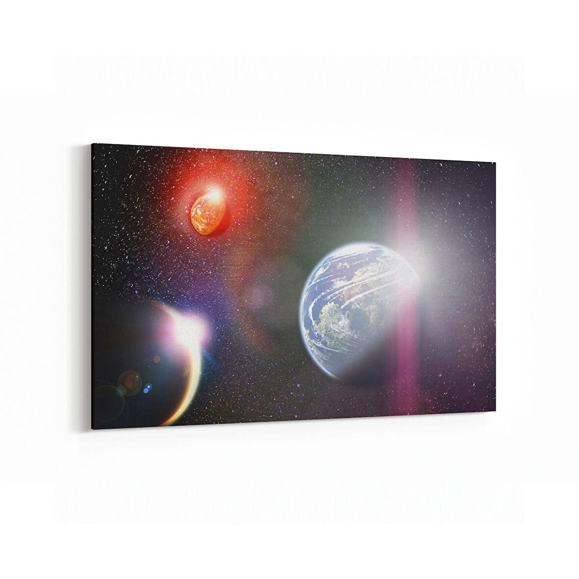 Olla 17622Y Uzay Görseli Yatay Kanvas Tablo (Ölçü: 45X30)