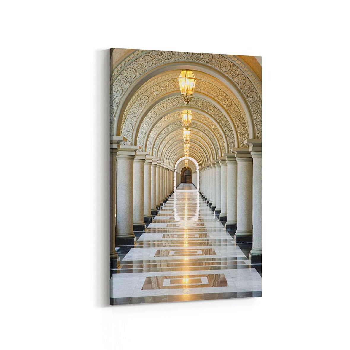 Olla 18808D Yapı Görseli Dikey Kanvas Tablo (Ölçü: 70X105)