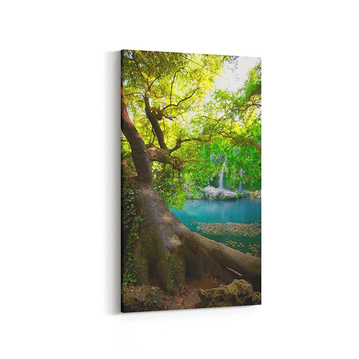 Olla 14497DD Doğa / Manzara Görseli Dikey Dar Kanvas Tablo (Ölçü: 40X80)