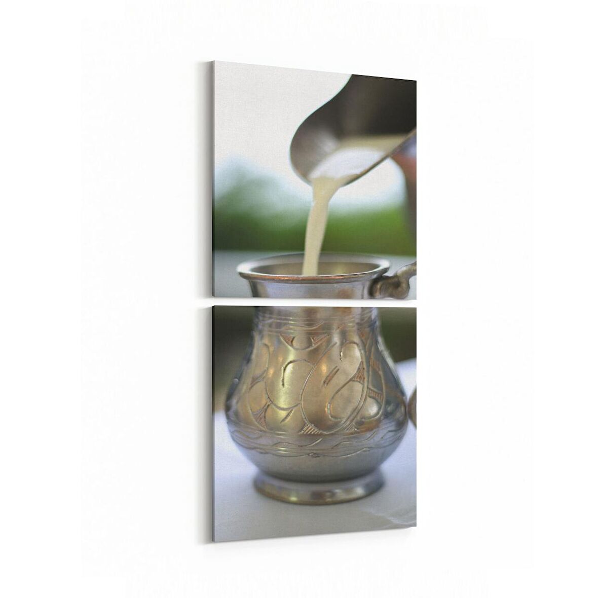 Olla 15007K2D Gıda Görseli 2'li Dikey Kanvas Tablo (Ölçü: 30X65)
