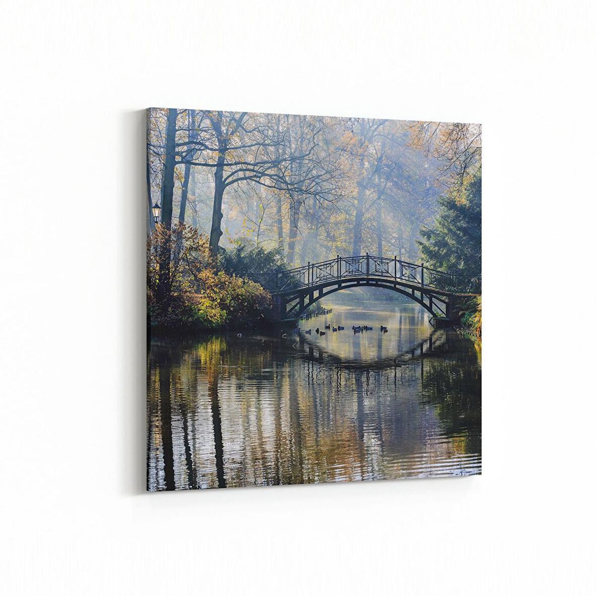 Olla 17725K Yağlı Boya Görseli Kare Kanvas Tablo (Ölçü: 100X100)