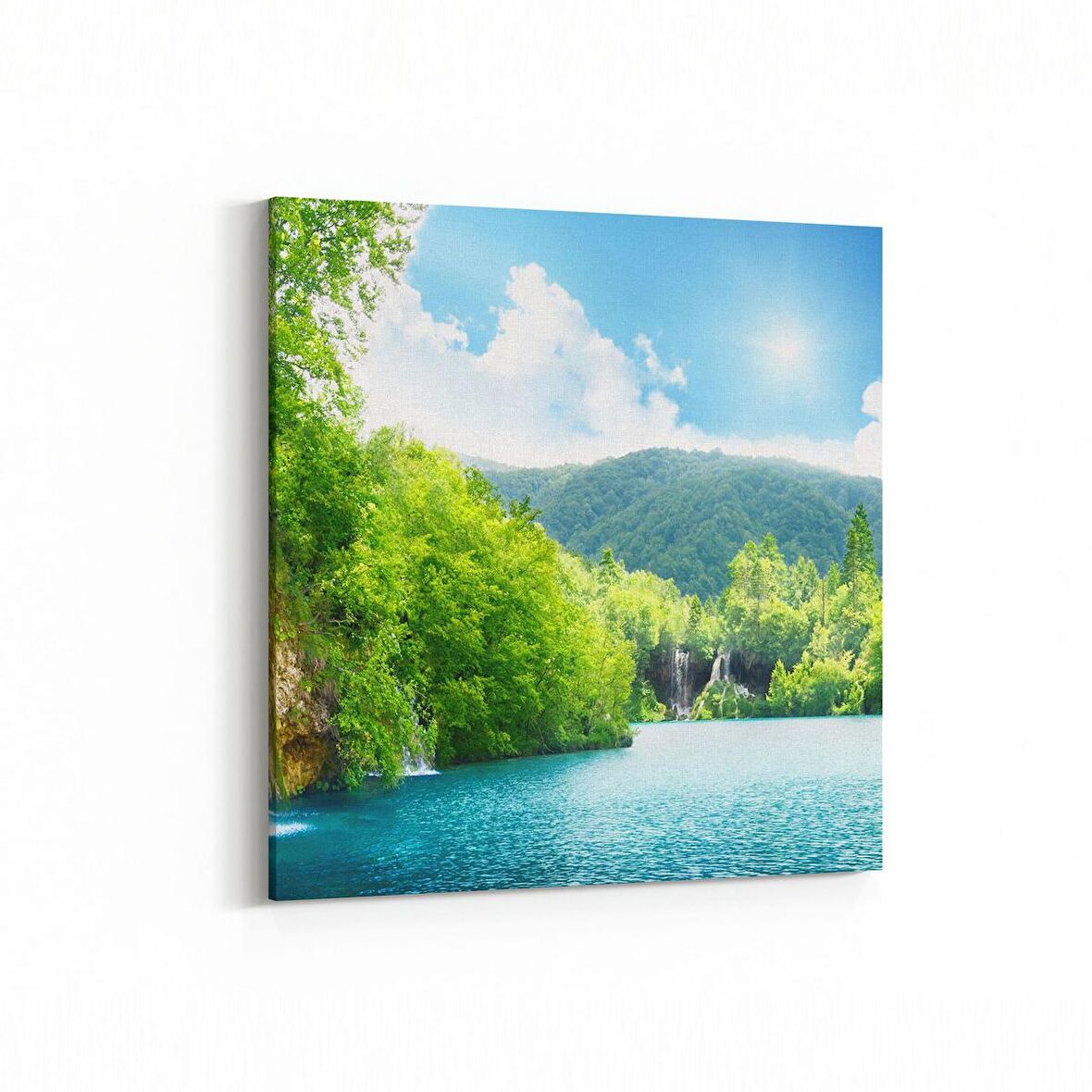 Olla 14414K Doğa / Manzara Görseli Kare Kanvas Tablo (Ölçü: 30X30)