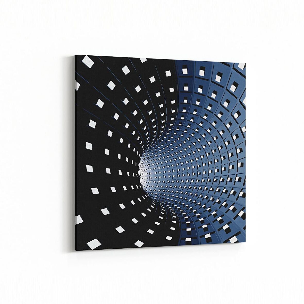 Olla 10253K Abstract Girdap Görsel Kare Kanvas Tablo (Ölçü: 25X25)