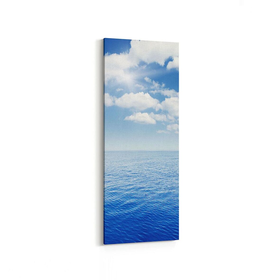 Olla 16386DI Kumsal / Sahil Görseli Dikey İnce Kanvas Tablo (Ölçü: 40X120)