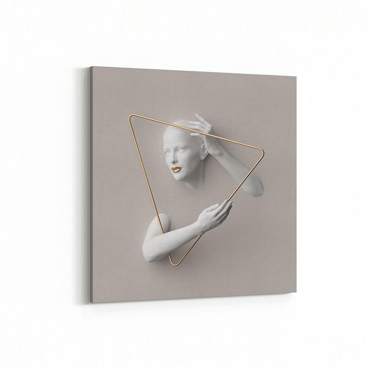 Olla 10007K 3 Boyut Görsel Kare Kanvas Tablo (Ölçü: 30X30)