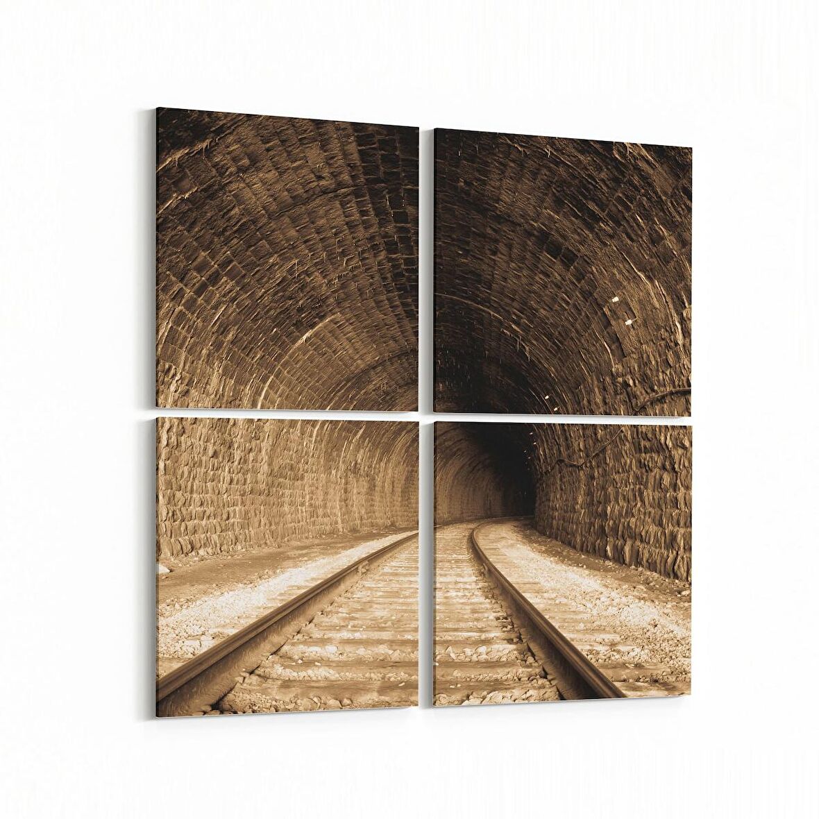 Olla 13289K4 Doğa / Manzara Görseli Kare 4'lü Kanvas Tablo (Ölçü: 145X145)