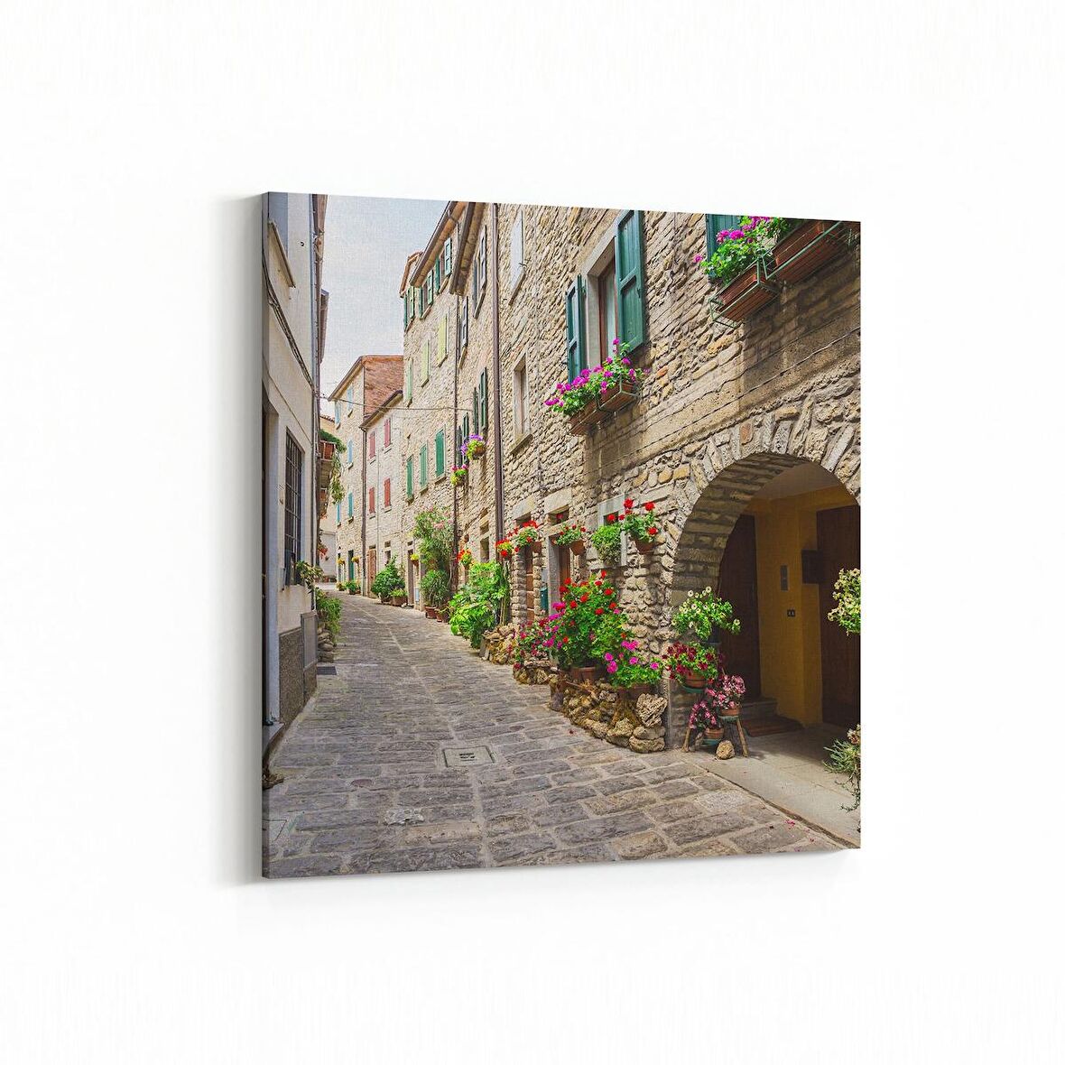 Olla 18299K4 Yapı Görseli Kare 4'lü Kanvas Tablo (Ölçü: 145X145)