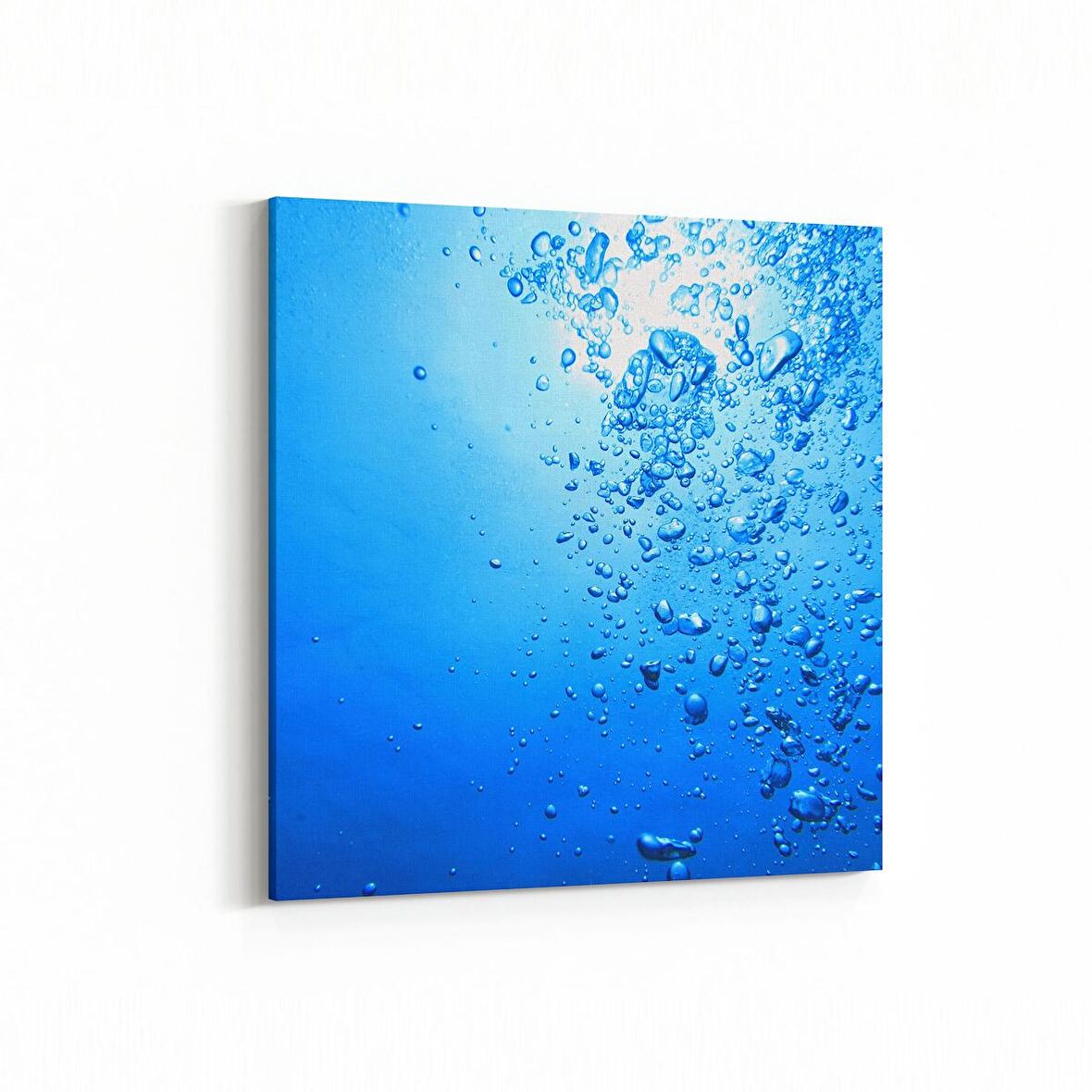 Olla 17266K Su / Damla Görseli Kare Kanvas Tablo (Ölçü: 60X60)