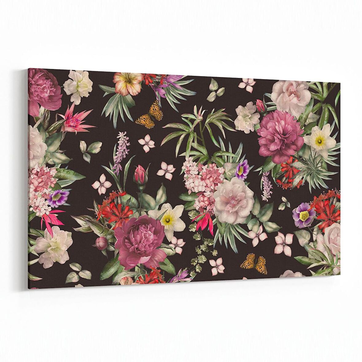 Olla 11785Y Çiçek Görseli Yatay Kanvas Tablo (Ölçü: 150X100)