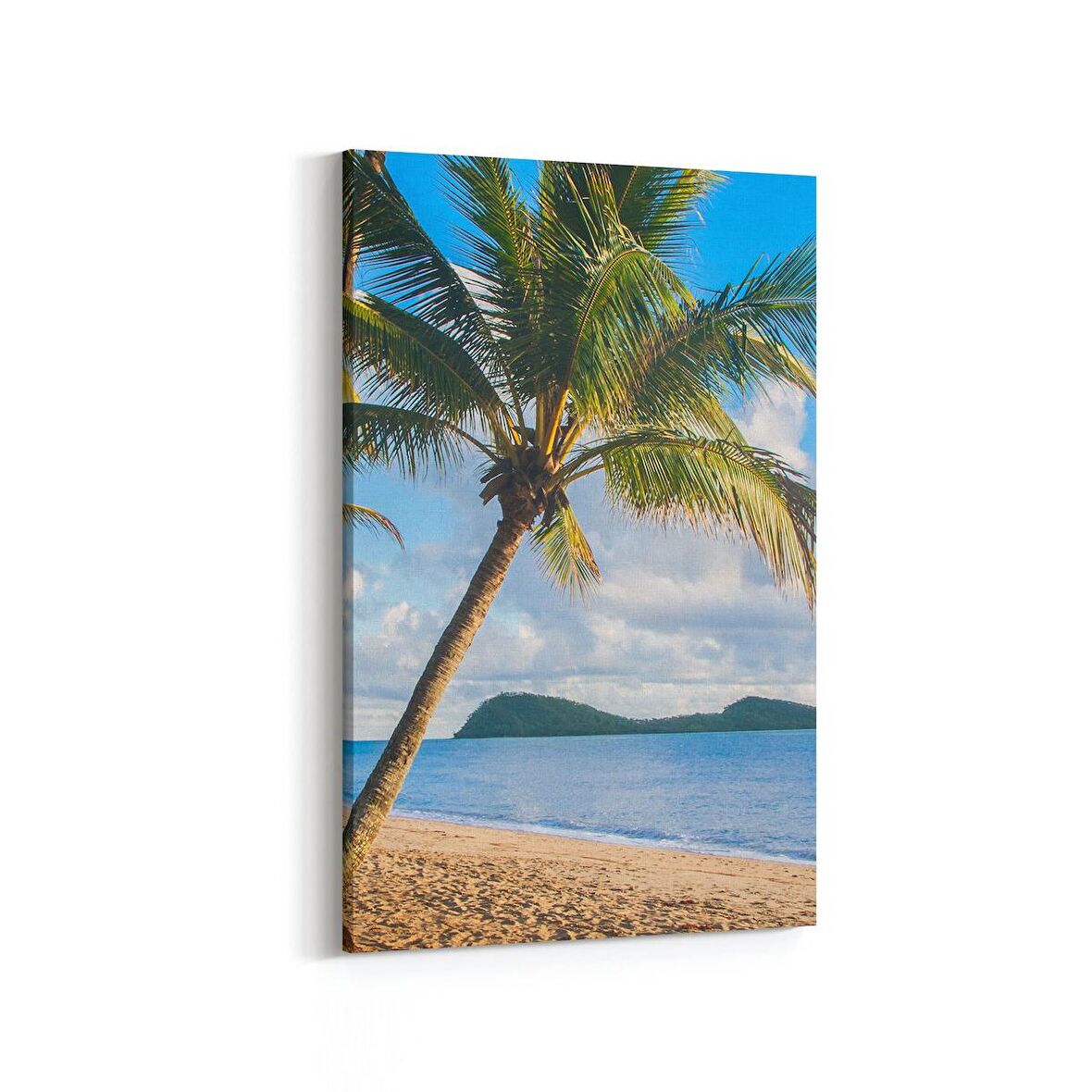 Olla 16405D Kumsal / Sahil Görseli Dikey Kanvas Tablo (Ölçü: 100X150)