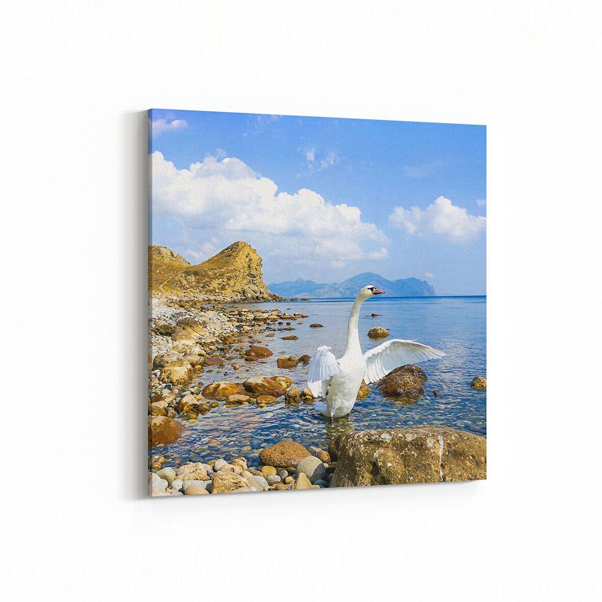 Olla 14444K Doğa / Manzara Görseli Kare Kanvas Tablo (Ölçü: 25X25)