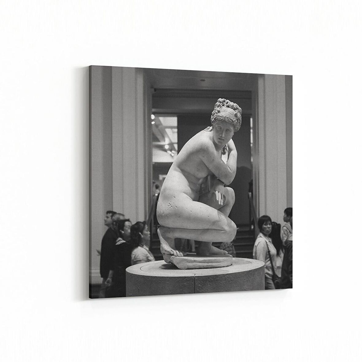 Olla 16255K Heykel / Sanat Görseli Kare Kanvas Tablo (Ölçü: 25X25)