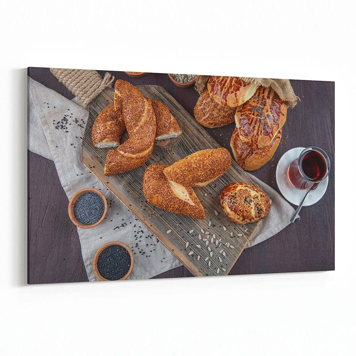 Olla 15075Y Gıda Görseli Yatay Kanvas Tablo (Ölçü: 70X50)