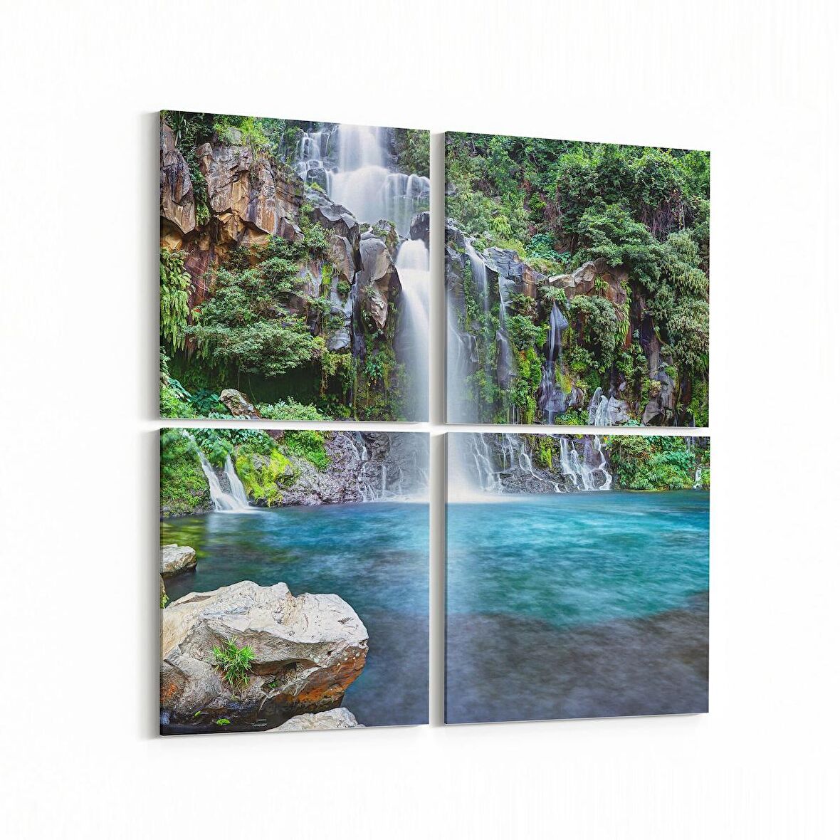 Olla 13616K4 Doğa / Manzara Görseli Kare 4'lü Kanvas Tablo (Ölçü: 65X65)