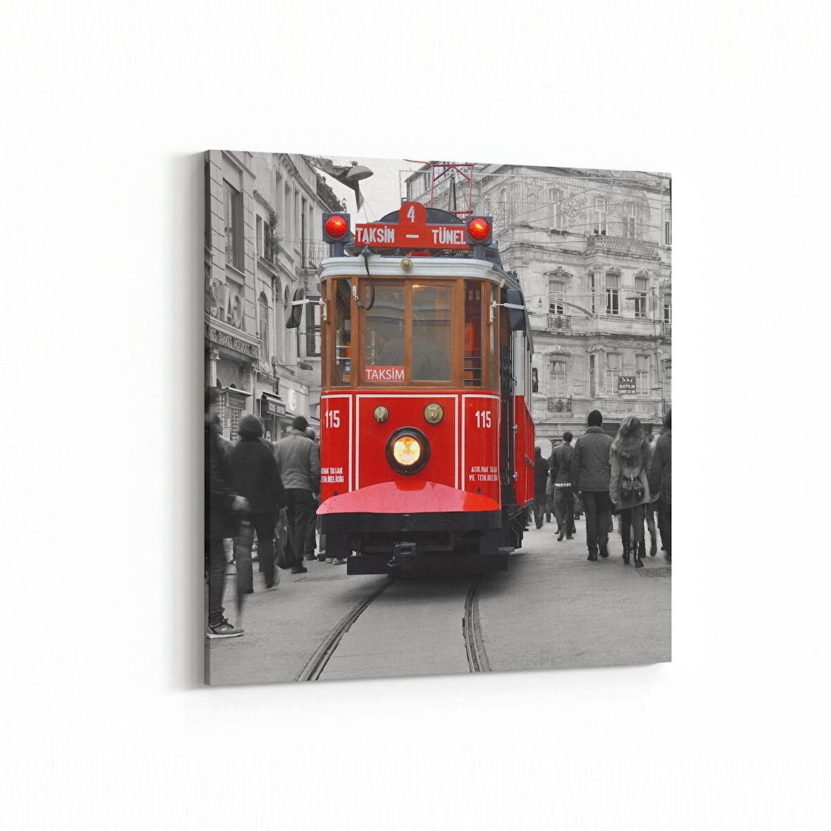 Olla 18376K Yapı Görseli Kare Kanvas Tablo (Ölçü: 25X25)