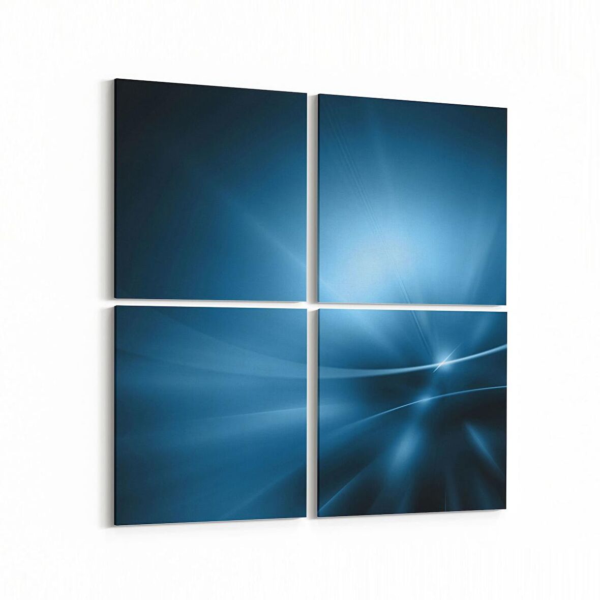 Olla 10296K4 Abstract Görsel Kare 4'lü Kanvas Tablo (Ölçü: 145X145)