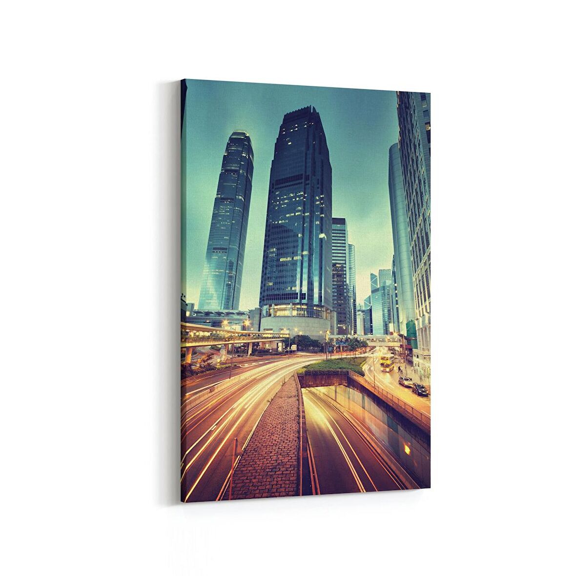 Olla 18361D Yapı Görseli Dikey Kanvas Tablo (Ölçü: 100X150)