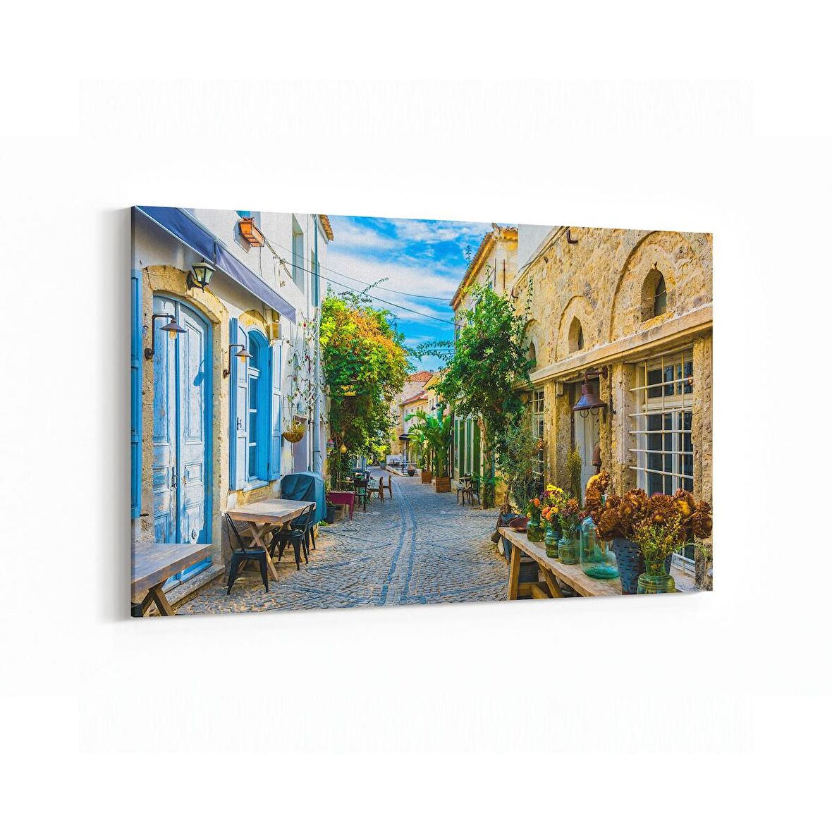 Olla 18064Y Yapı Görseli Yatay Kanvas Tablo (Ölçü: 70X50)