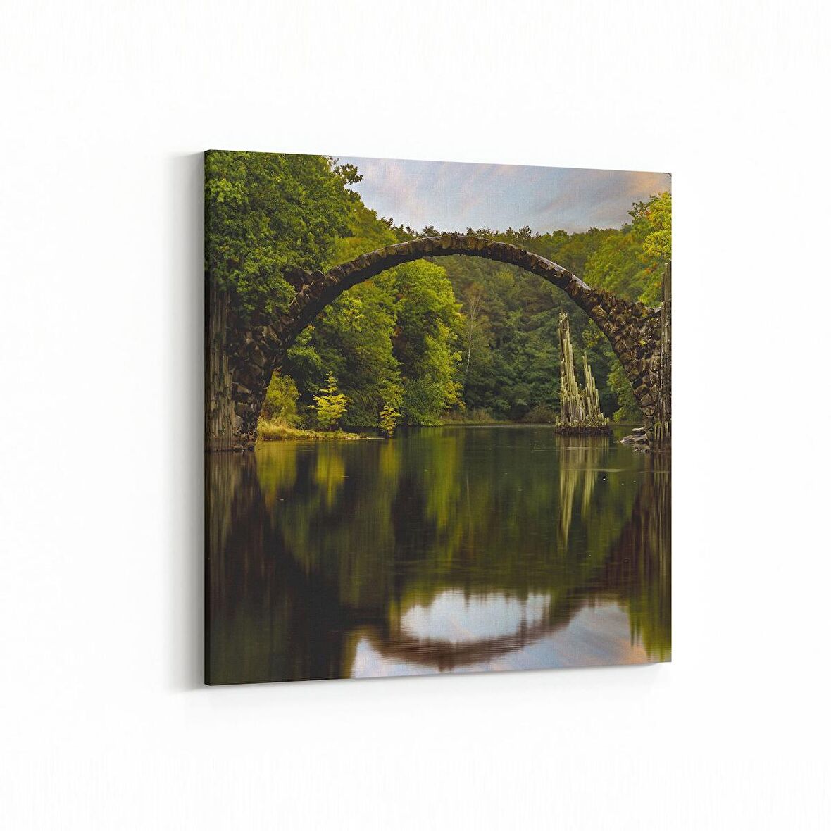 Olla 14326K Doğa / Manzara Görseli Kare Kanvas Tablo (Ölçü: 30X30)