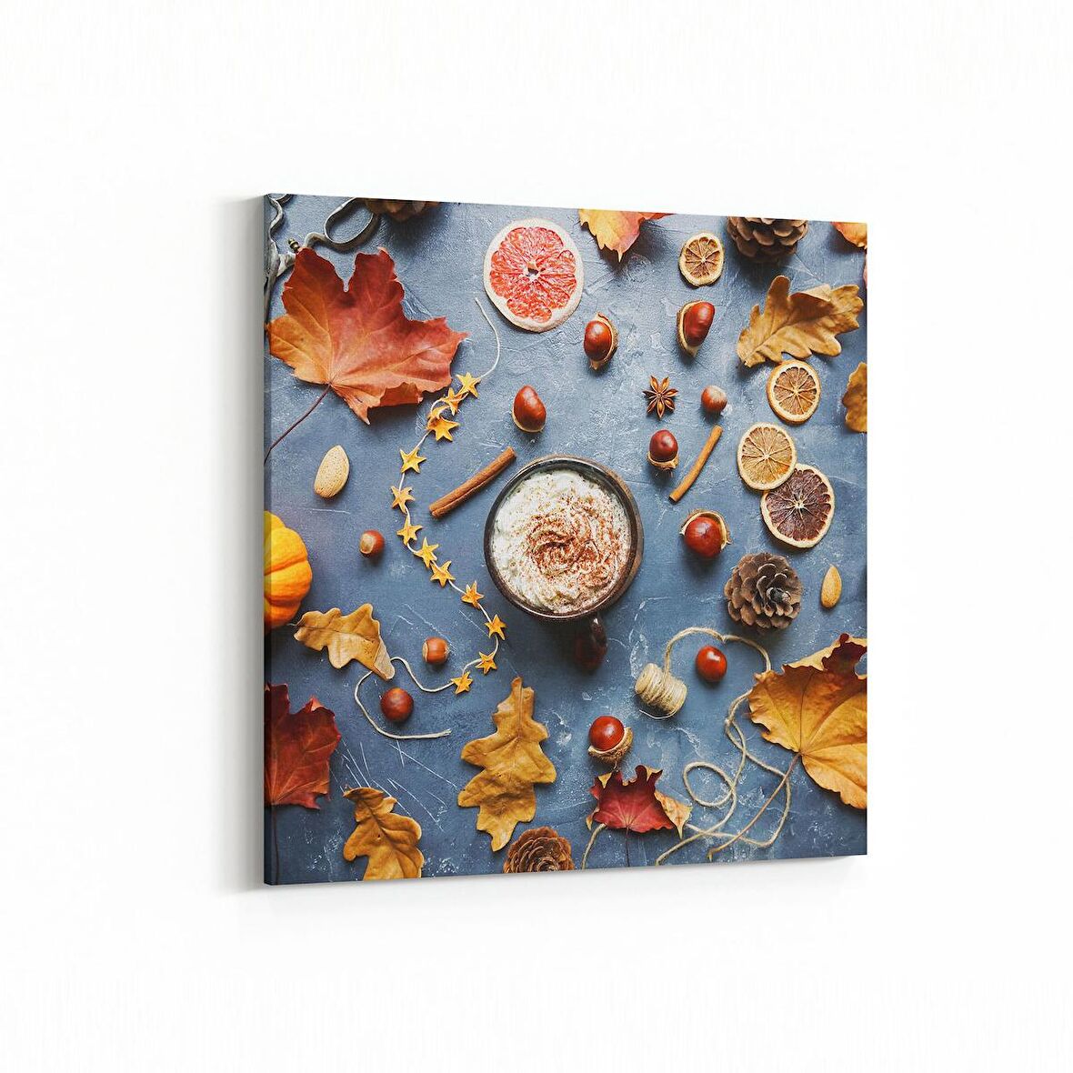 Olla 15019K Gıda Görseli Kare Kanvas Tablo (Ölçü: 25X25)