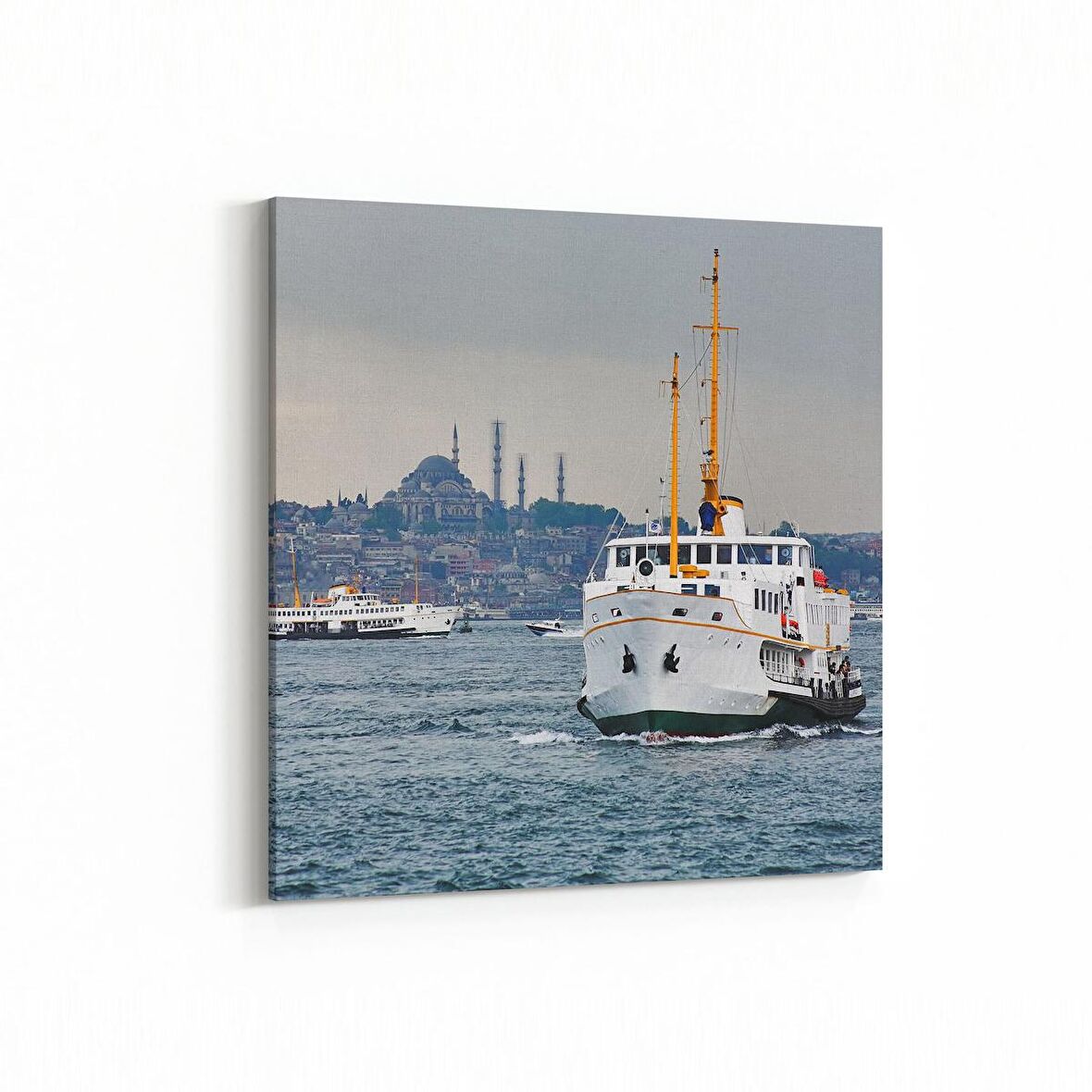 Olla 18988K Yapı Görseli Kare Kanvas Tablo (Ölçü: 25X25)
