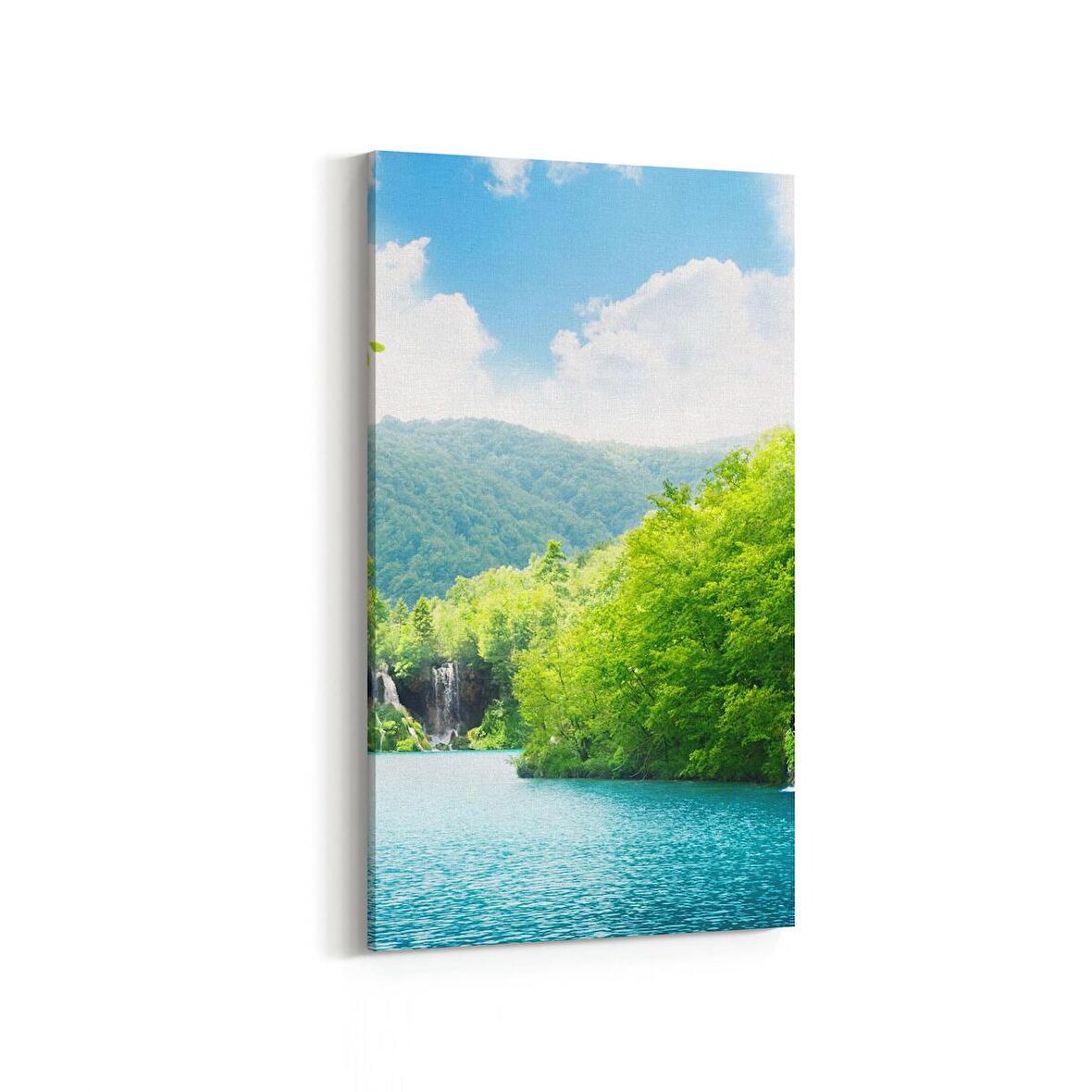 Olla 14407DD Doğa / Manzara Görseli Dikey Dar Kanvas Tablo (Ölçü: 30X60)