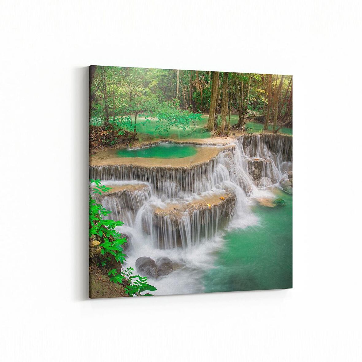 Olla 13759K Doğa / Manzara Görseli Kare Kanvas Tablo (Ölçü: 25X25)