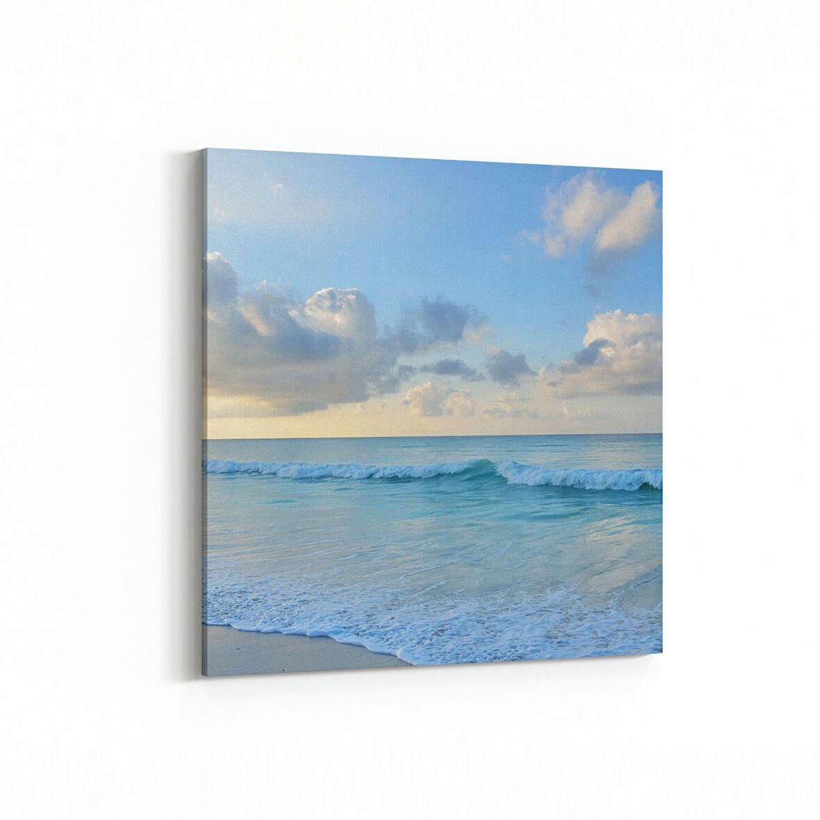 Olla 16479K Kumsal / Sahil Görseli Kare Kanvas Tablo (Ölçü: 25X25)