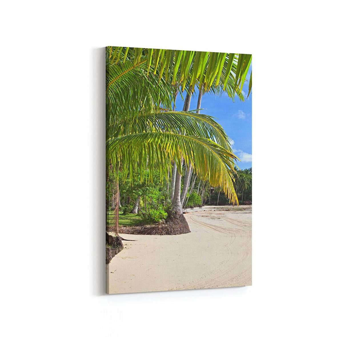 Olla 16595D Kumsal / Sahil Görseli Dikey Kanvas Tablo (Ölçü: 100X150)