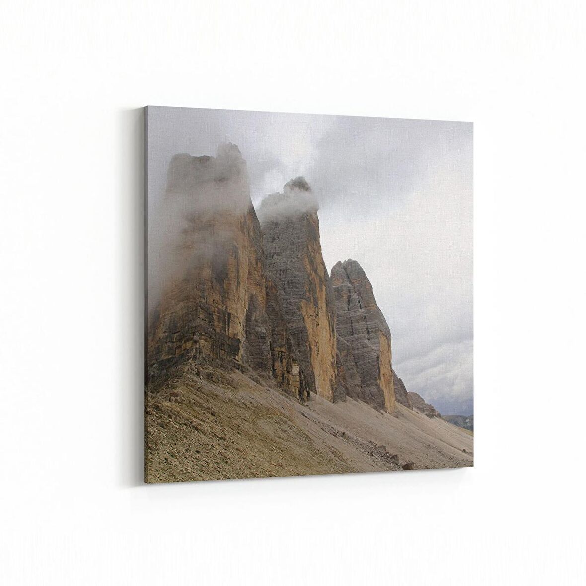 Olla 18241K Yapı Görseli Kare Kanvas Tablo (Ölçü: 25X25)