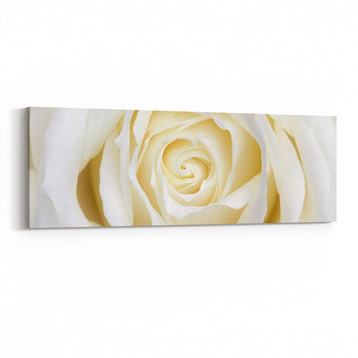Olla 11638YI Çiçek Görseli Yatay İnce Kanvas Tablo (Ölçü: 90X30)