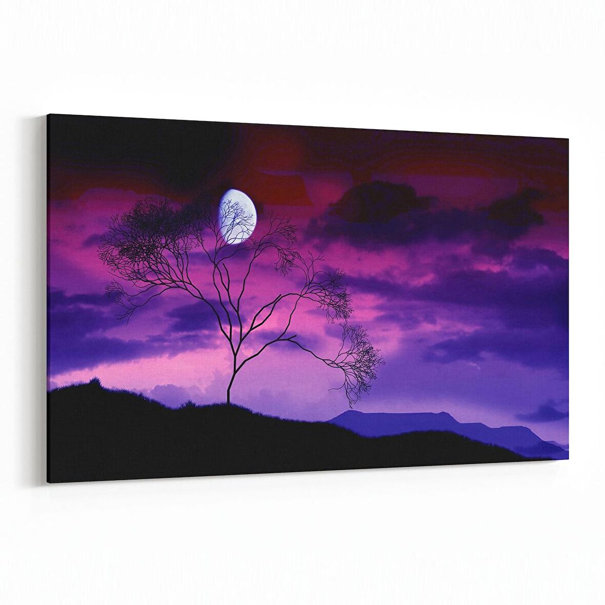 Olla 15959Y Günbatımı Görseli Yatay Kanvas Tablo (Ölçü: 150X100)