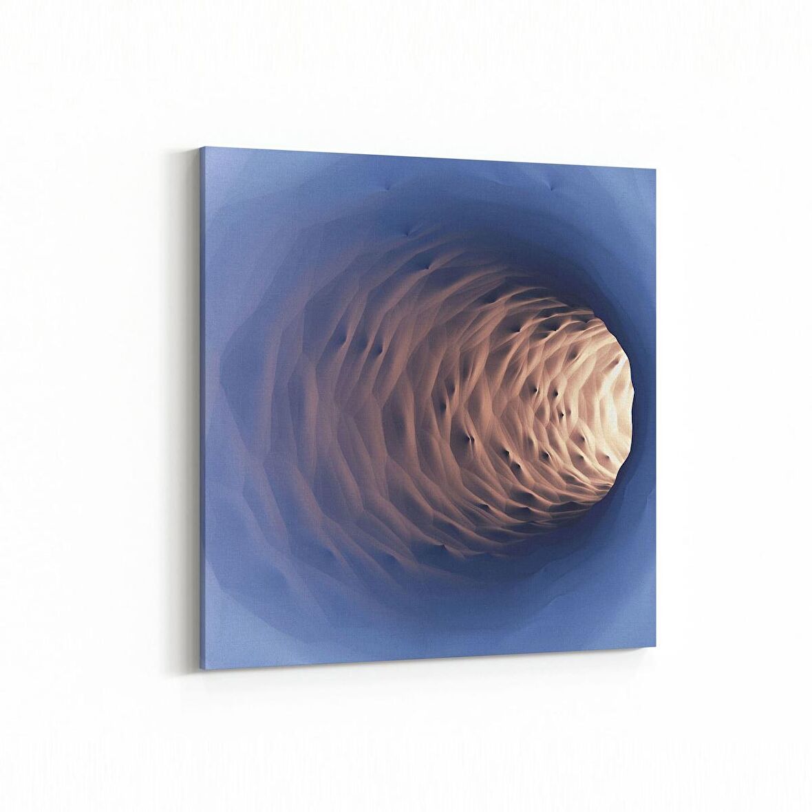 Olla 10222K Abstract Girdap Görsel Kare Kanvas Tablo (Ölçü: 25X25)