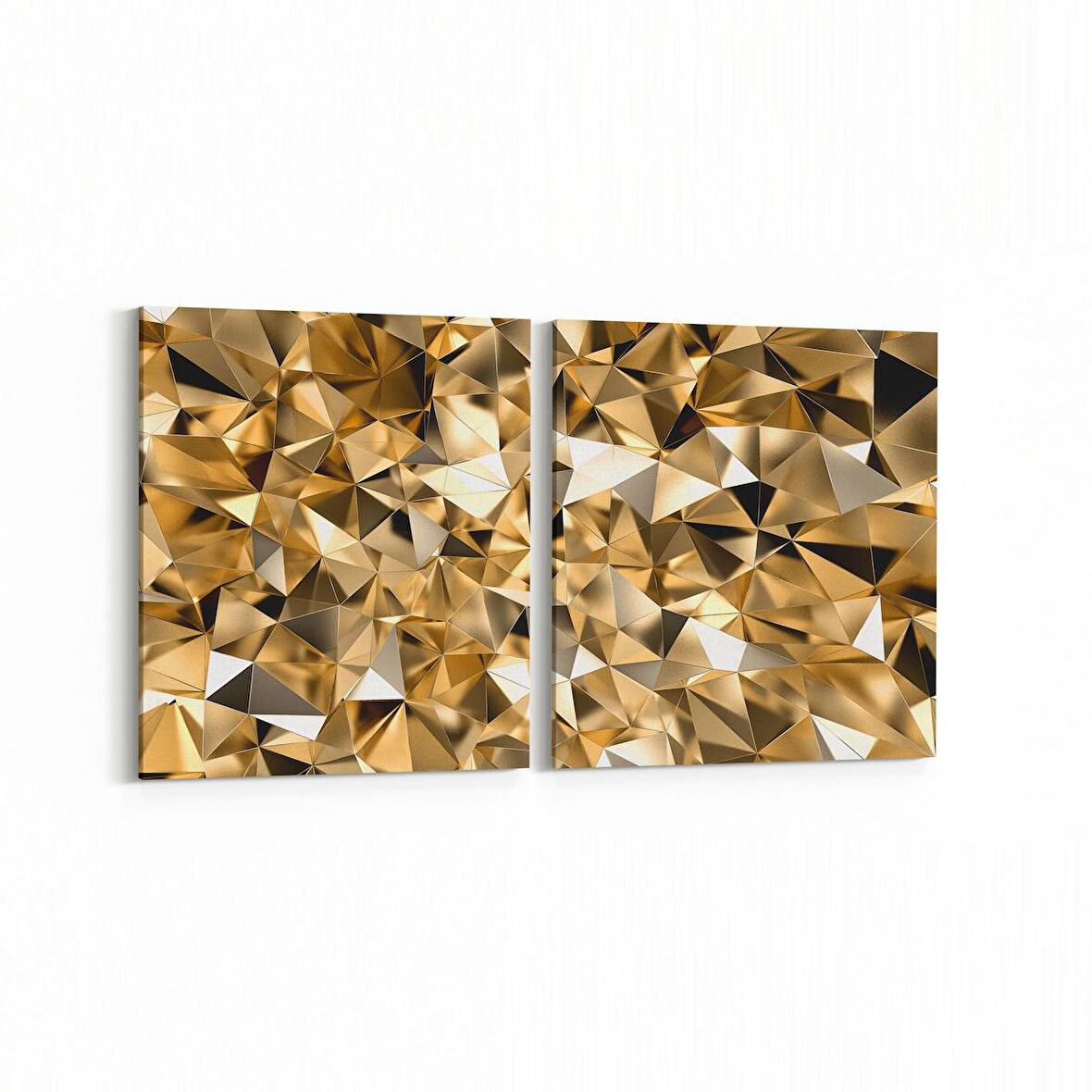Olla 10102K2Y Abstract Görsel Kare 2'li Yatay Kanvas Tablo (Ölçü: 145X70)
