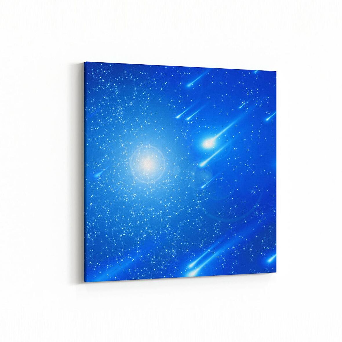 Olla 14645K Gece Gökyüzü Görseli Kare Kanvas Tablo (Ölçü: 30X30)