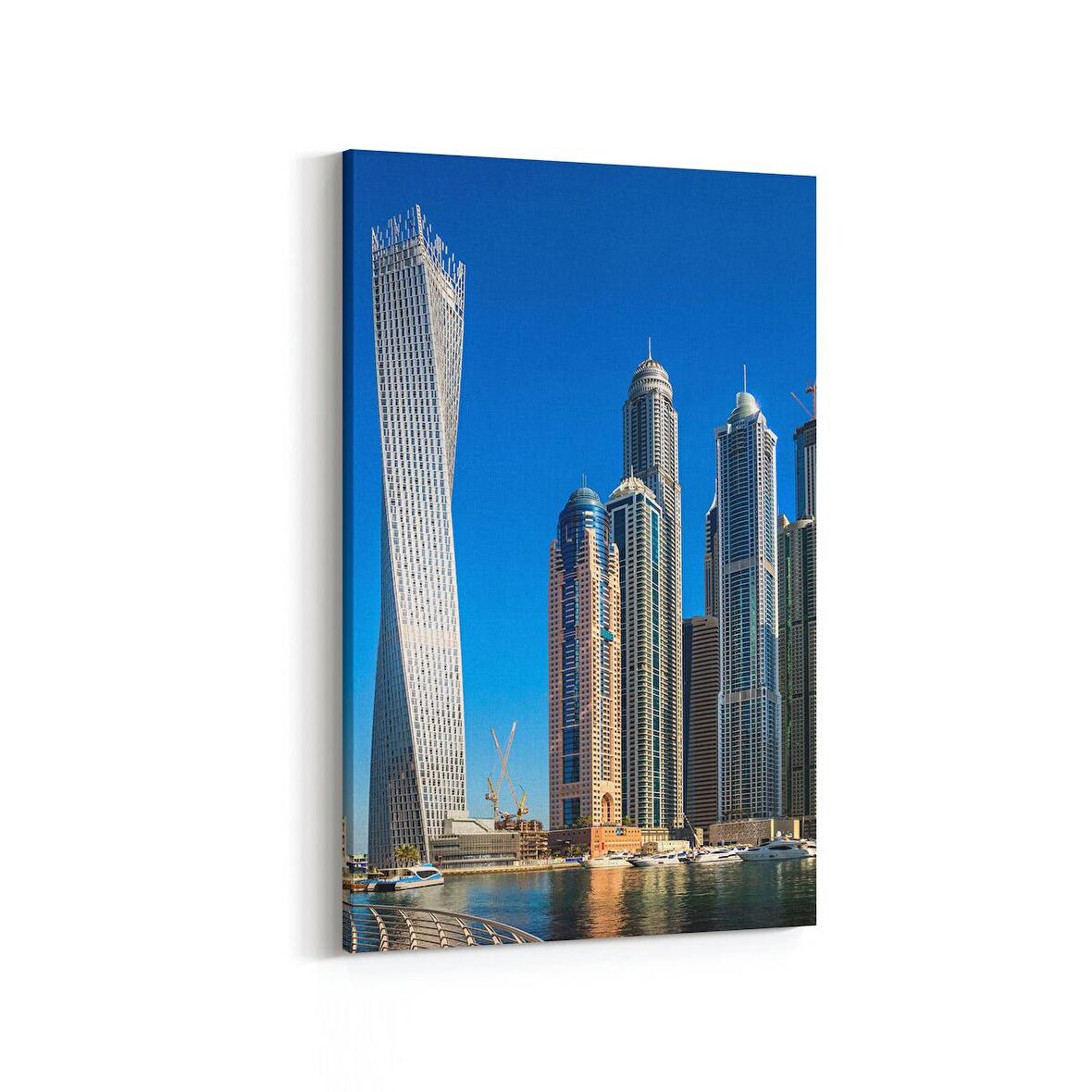 Olla 18259D Yapı Görseli Dikey Kanvas Tablo (Ölçü: 60X90)