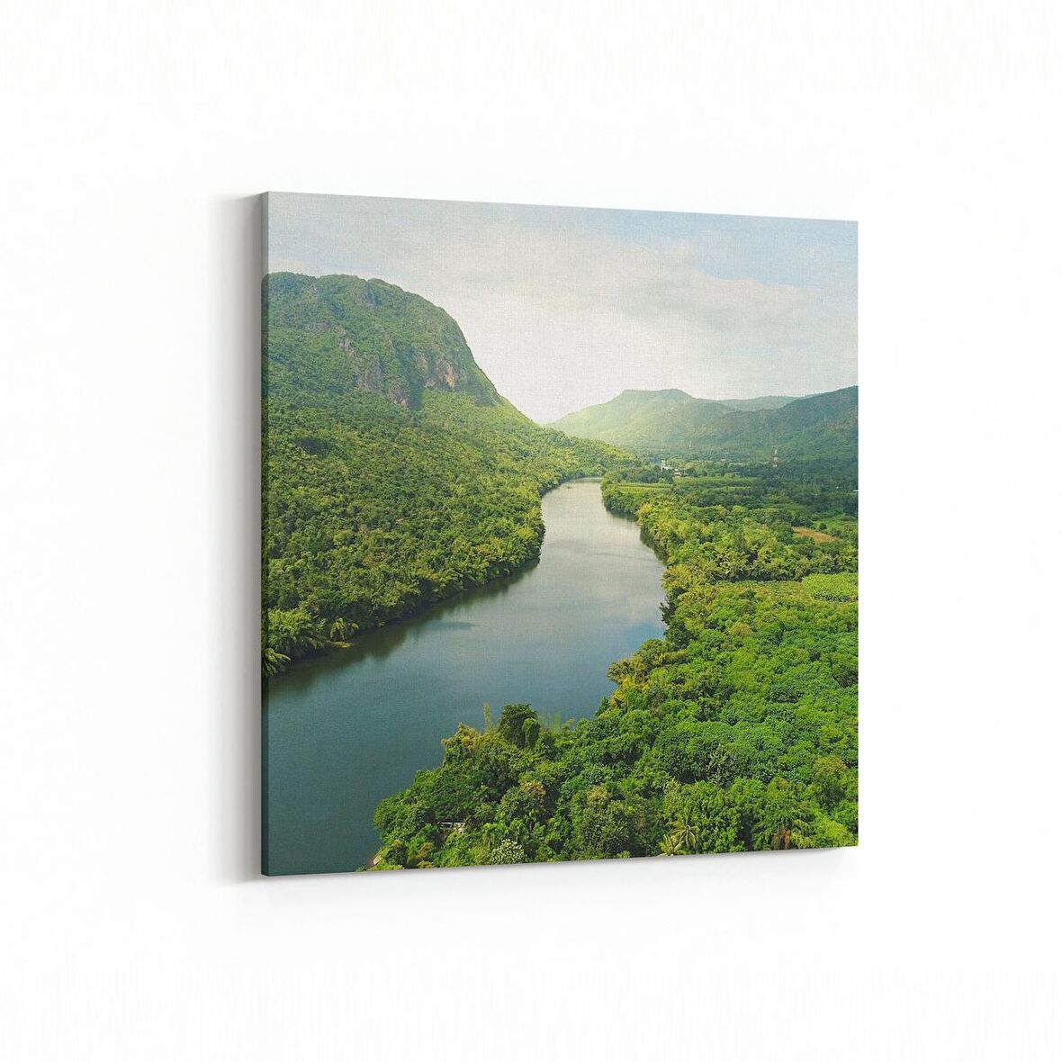 Olla 13158K Doğa / Manzara Görseli Kare Kanvas Tablo (Ölçü: 25X25)