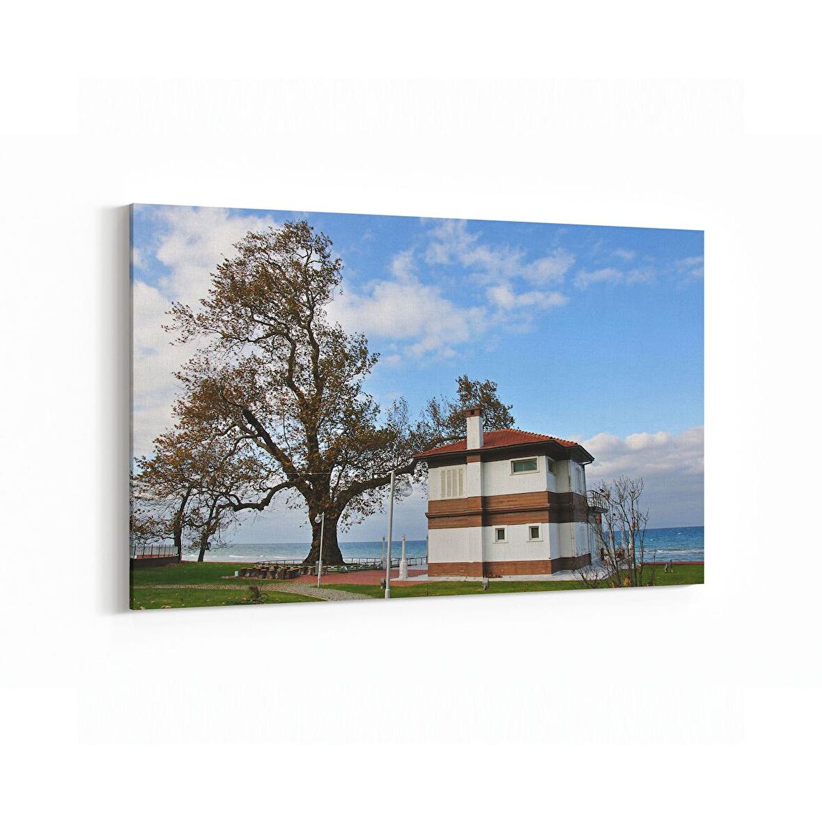 Olla 17882Y Yapı Görseli Yatay Kanvas Tablo (Ölçü: 150X100)