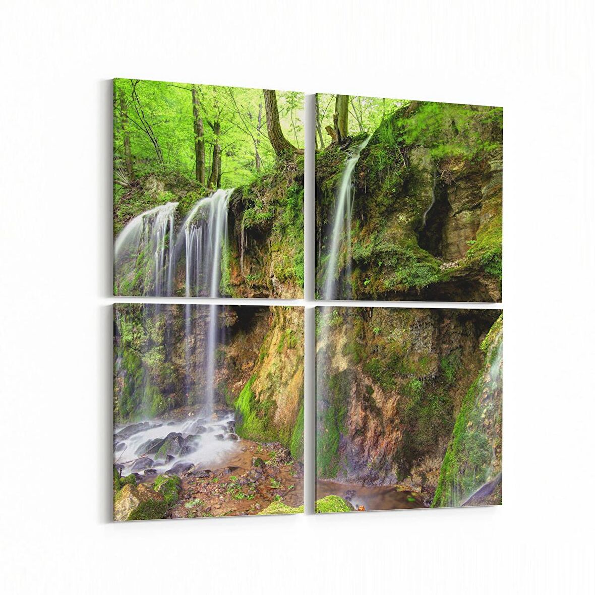 Olla 13840K4 Doğa / Manzara Görseli Kare 4'lü Kanvas Tablo (Ölçü: 145X145)