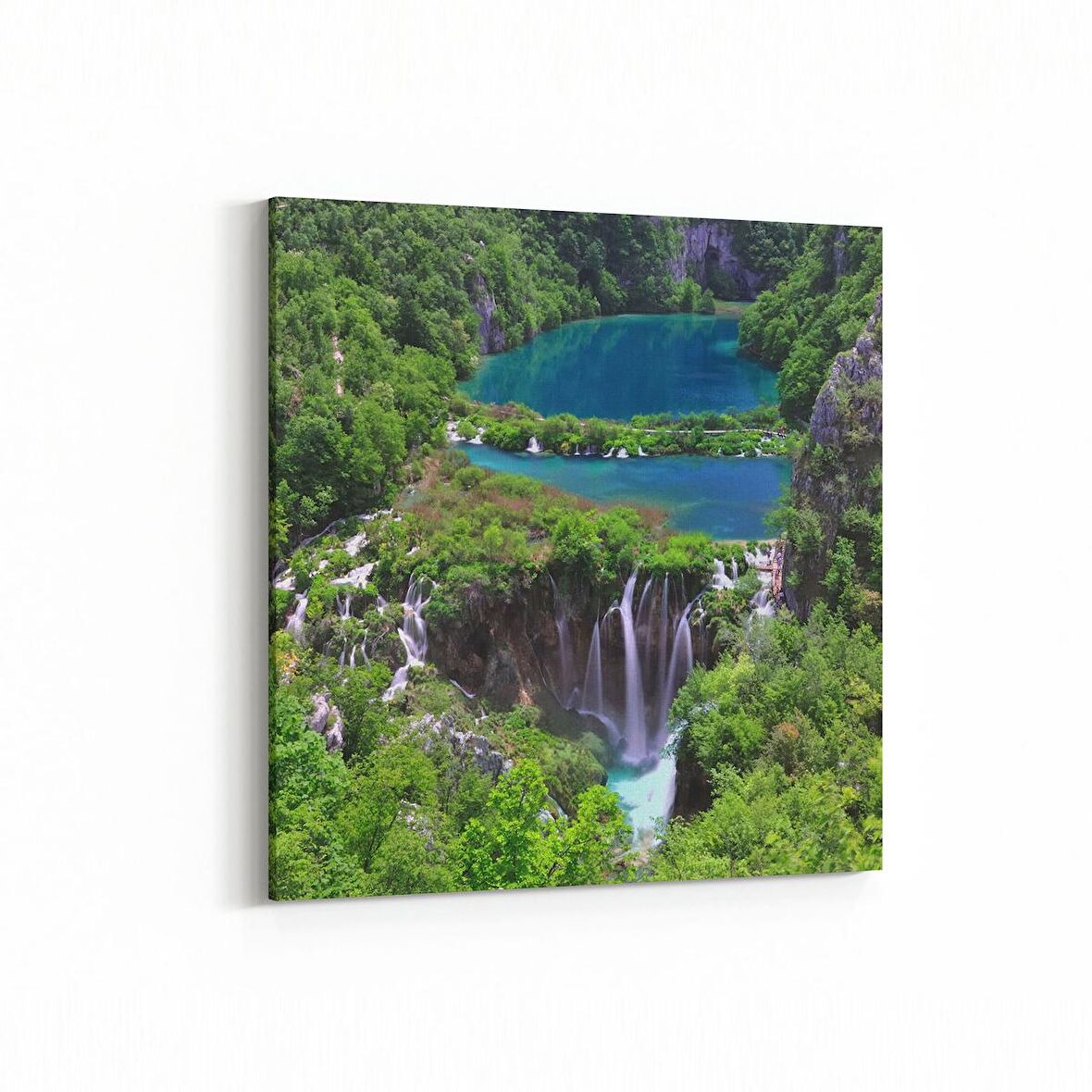 Olla 14221K Doğa / Manzara Görseli Kare Kanvas Tablo (Ölçü: 25X25)