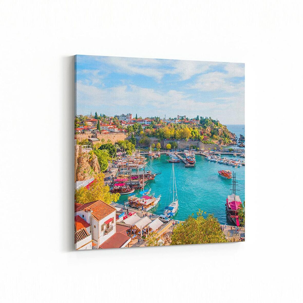 Olla 18756K Yapı Görseli Kare Kanvas Tablo (Ölçü: 25X25)