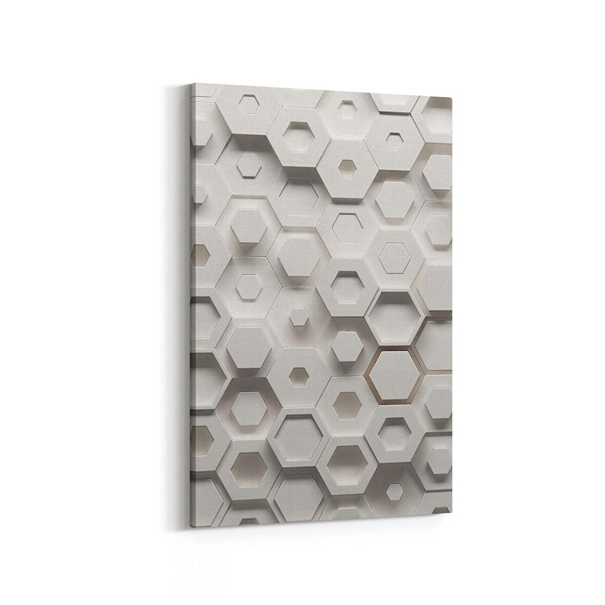 Olla 14945D Geometrik Desen Görseli Dikey Kanvas Tablo (Ölçü: 60X90)