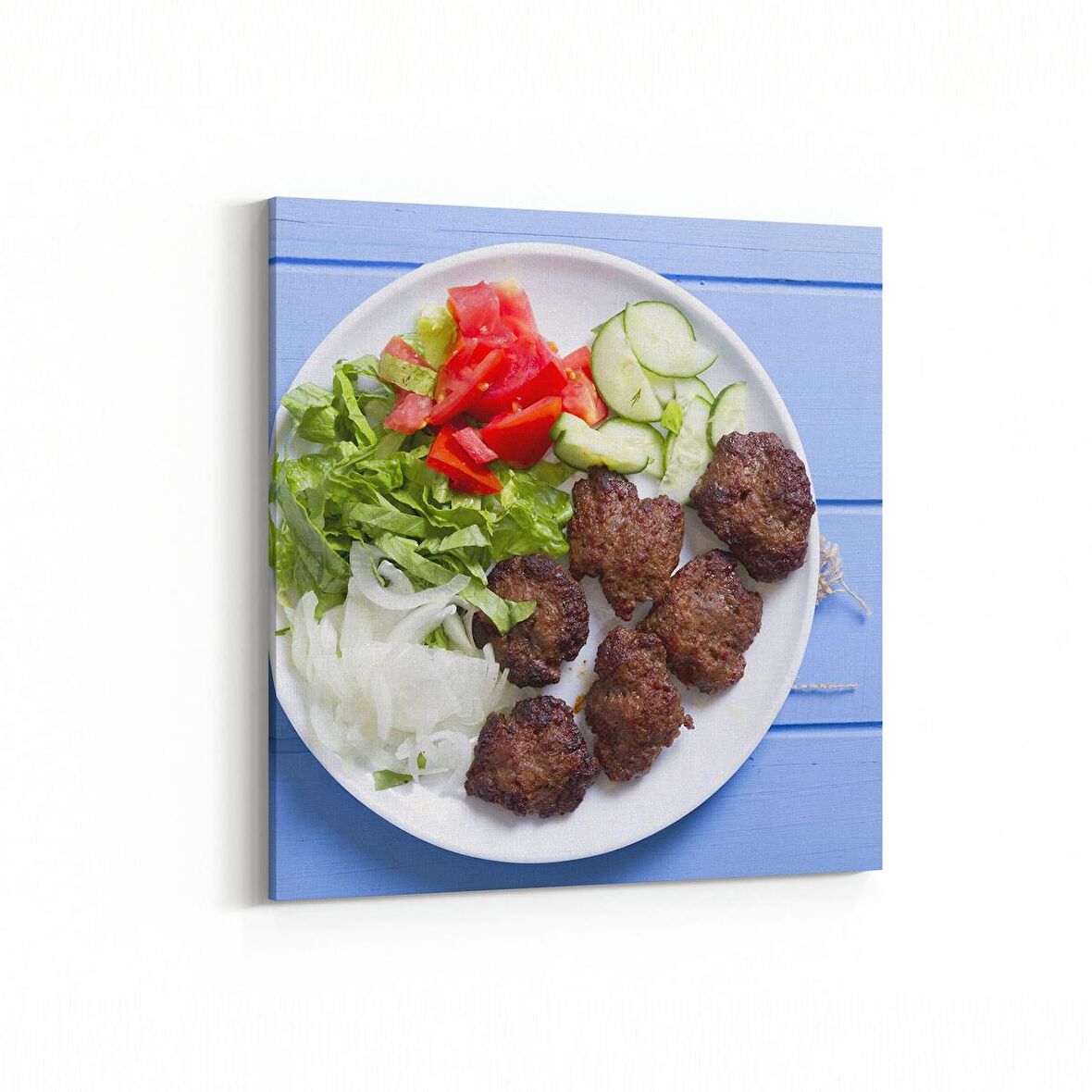 Olla 15296K Gıda Görseli Kare Kanvas Tablo (Ölçü: 25X25)