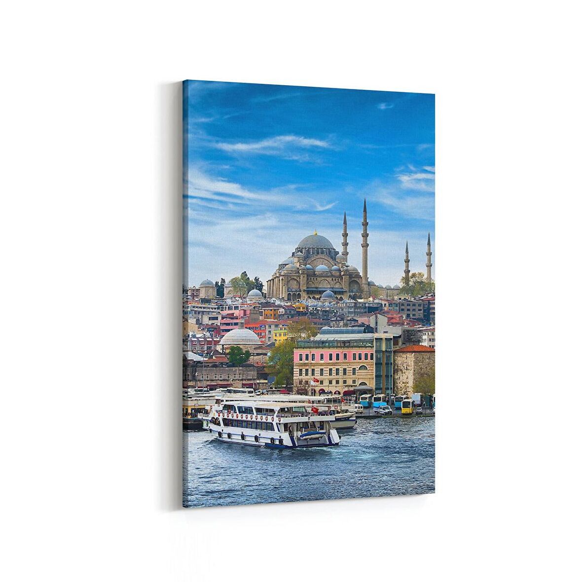 Olla 18445D Yapı Görseli Dikey Kanvas Tablo (Ölçü: 100X150)